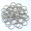 押二重リング 25mm シルバー(ニッケル) 50個セット 【 日本製 】 | 金具 レザークラフト 手芸 副資材 ハンドクラフト パーツ 手作り ハンドメイド