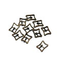 ミニバックル(ミニ美錠) 5mm Cタイプ アンティークゴールド 10個セット | 金具 レザークラフト 手芸 副資材 ハンドクラフト パーツ 手作り ハンドメ...