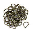 Dカン 3×25mm アンティークゴールド 50個セット 【 日本製 】 | 金具 レザークラフト 手芸 副資材 ハンドクラフト パーツ 手作り ハンドメイド ...