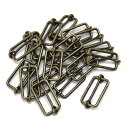 一本線送り(移動カン) 3×30mm アンティークゴールド 20個セット 【 日本製 】 | 金具 レザークラフト 手芸 副資材 ハンドクラフト パーツ 手作り...