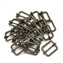 一本線送り(移動カン) 4×30mm アンティークゴールド 20個セット 【 日本製 】 | 金具 レザークラフト 手芸 副資材 ハンドクラフト パーツ 手作り...
