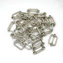 一本線送り(移動カン) 3×21mm シルバー(ニッケル) 30個セット 【 日本製 】 | 金具 レザークラフト 手芸 副資材 ハンドクラフト パーツ 手作り...
