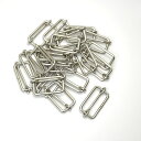 一本線送り(移動カン) 3×30mm シルバー(ニッケル) 20個セット 【 日本製 】 | 金具 レザークラフト 手芸 副資材 ハンドクラフト パーツ 手作り...