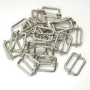 一本線送り(移動カン) 4×30mm シルバー(ニッケル) 20個セット 【 日本製 】 | 金具 レザークラフト 手芸 副資材 ハンドクラフト パーツ 手作り...