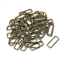 角カン(小カン) 35×10×2.6mm アンティークゴールド 50個セット 【 日本製 】 | 金具 レザークラフト 手芸 副資材 ハンドクラフト パーツ 手...