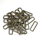 角カン(小カン) 40×10×3mm アンティークゴールド 30個セット 【 日本製 】 | 金具 レザークラフト 手芸 副資材 ハンドクラフト パーツ 手作り...