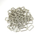 角カン(小カン) 21×9×2.6mm シルバー(ニッケル) 50個セット 【 日本製 】 | 金具 レザークラフト 手芸 副資材 ハンドクラフト パーツ 手作...