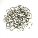 角カン(小カン) 25×11×3mm シルバー(ニッケル) 50個セット 【 日本製 】 | 金具 レザークラフト 手芸 副資材 ハンドクラフト パーツ 手作り...