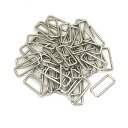 角カン(小カン) 30×10×2.6mm シルバー(ニッケル) 50個セット 【 日本製 】 | 金具 レザークラフト 手芸 副資材 ハンドクラフト パーツ 手...
