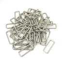 角カン(小カン) 35×10×2.6mm シルバー(ニッケル) 50個セット 【 日本製 】 | 金具 レザークラフト 手芸 副資材 ハンドクラフト パーツ 手...