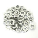 ハトメ (アイレット) #28 (内径12mm 外径22.8mm) 座金付き アルミ(シルバー) 30組セット 【 日本製 】 | 素材 アクセサリー パーツ ...