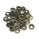 ハトメ (アイレット) #28 (内径12mm 外径22.8mm) 座金付き 30組セット 【 日本製 】 | アンティークゴールド ゴールド(真鍮無垢 - キ...