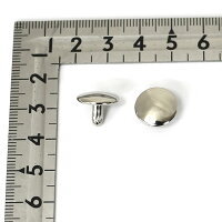 両面特大カシメ足並頭13mm足10mmアンティークゴールドシルバー(ニッケル)50組セット【クロネコDM便OK】
