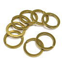 平押二重リング 25mm 真鍮無垢(生地仕上げ) 8個セット | 金具 レザークラフト 手芸 副資材 ハンドクラフト パーツ 手作り ハンドメイド