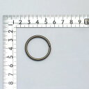 【単品1個】押二重リング 25mm アンティークゴールド 単品 1個 【 日本製 】 | 金具 レザークラフト 手芸 副資材 ハンドクラフト パーツ 手作り ハ...