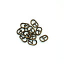ミニバックル(ミニ美錠) 5mm Aタイプ アンティークゴールド 10個セット | 金具 レザークラフト 手芸 副資材 ハンドクラフト パーツ 手作り ハンドメ...