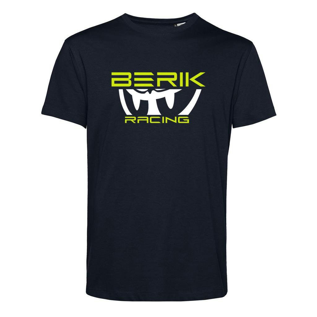 新作 BERIK ベリック プリント Tシャツ オーガニックコットン T-237202L-BK レディース BLACK/YELLOW