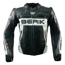 BERIK ベリック プロテクター 牛革 レザージャケット LJ-231101-BK BLACK/WHITE
