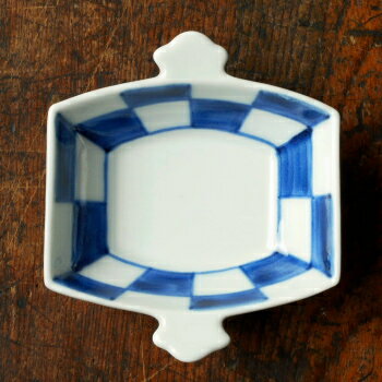 伊万里焼 染付市松小槌豆鉢(豆皿)の紹介画像3