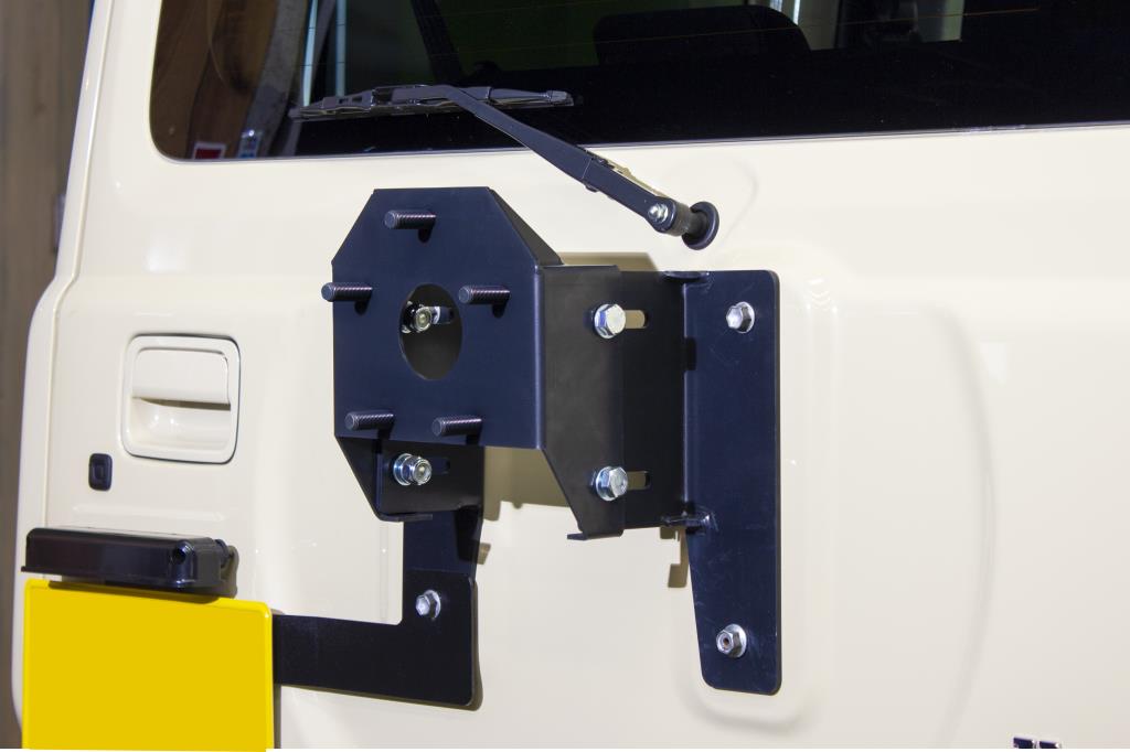 新型ジムニー JB64用タイヤ移動ブラケットストレート上げ