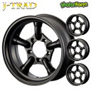 J-TRAD マットブラック 16×5.5J/5H-25 4本SET