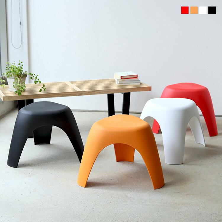 Ͳ3,850ߢ3,410ߡۥեȥġ elephant stool WH BK RD OR ץ ͥå  å󥰥  ǥʡ MTS-138