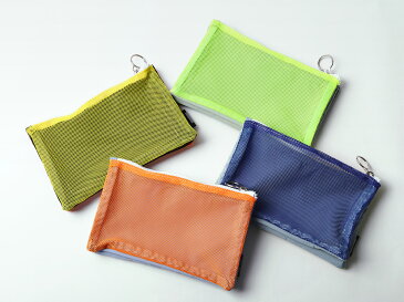 【エントリーでポイント最大+36倍!!5/9 20:00〜5/16 1:59】マスクポーチ ISOZAI MIX TWIN POUCH 異素材 ミックスポーチ EARTH MADE アースメイド メッシュ生地 PVC ポーチ マスク収納 アウトドア ガジェット収納