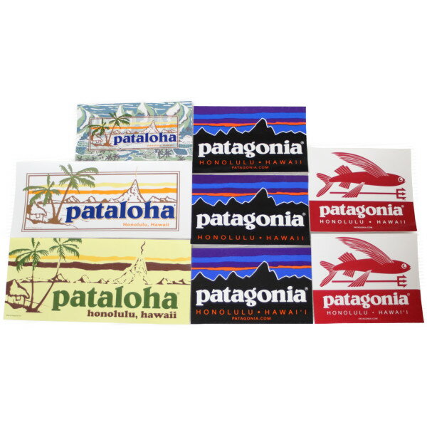 訳あり パタゴニア ステッカー ホノルル ハワイ 8種セット PATAGONIA HONOLULU HAWAII STICKERS SET PATALOHA パタロハ シール 非売品