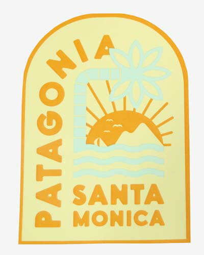 【マニア・コレクター】希少 パタゴニア ステッカー サンタモニカ カリフォルニア スペシャル PATAGONIA SANTA MONICA シール 海外 店舗 アメリカ ご当地 非売品