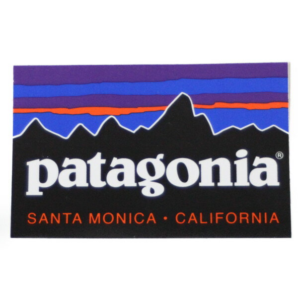 【マニア・コレクター】パタゴニア ステッカー サンタモニカ カリフォルニア 一列 PATAGONIA SANTA MONICA STICKER 海外 店舗 アメリカ USA フィッツロイ シール