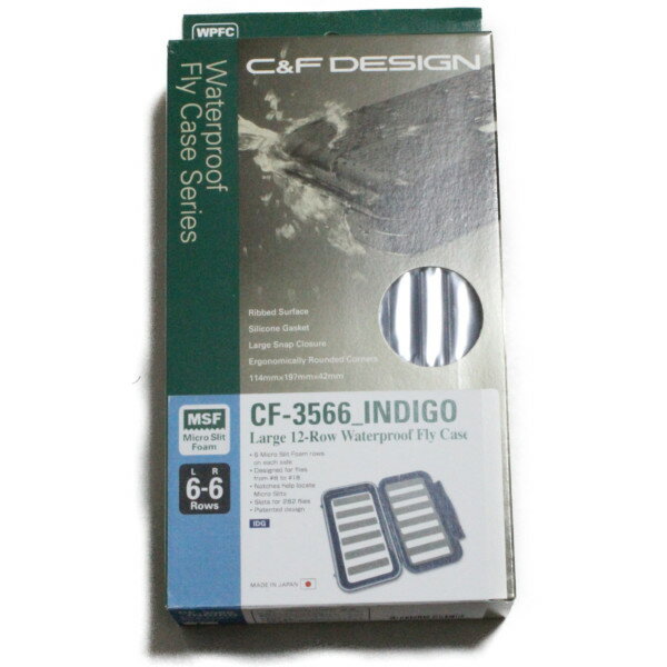 正規品 品番：CF-3566 カラー：インディゴ/INDIGO サイズ：L コンディション：新品未使用（パッケージにはダメージがあります。予めご了承下さい） ■コメント■ 9モデル限定総数200個と極少数で販売された日本限定カラー「インディゴ/INDIGO」の「マイクロスリットフォーム ウォータープルーフ フライケース/MICRO SLIT FOAM WP FLY CASE」のLサイズです。すでに入手困難ですので探していたお客様、是非この機会にいかがでしょうか？