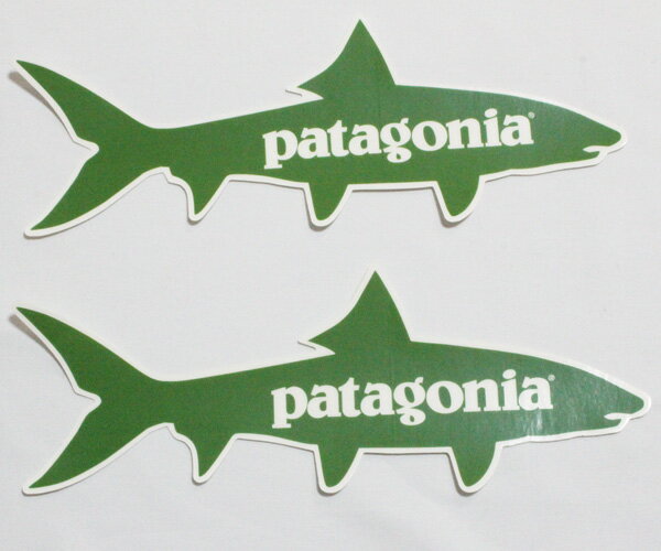 パタゴニア ステッカー ボーンフィッシュ 2枚セット PATAGONIA BONE FISH 魚 フライフィッシング 釣 SET FLY FISHING シール デカール 新品