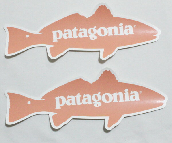 パタゴニア ステッカー レッドドラム 2枚セット PATAGONIA シール 魚 フライフィッシング FLY FISHING レッドフィッシュ 釣 デカール 新品