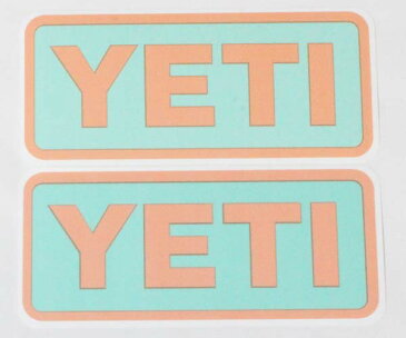 イエティ ロゴ ステッカー 2枚セット YETI LOGO STICKER D シール デカール クーラー タンブラー アウトドア デコ カスタム ネコポス 新品