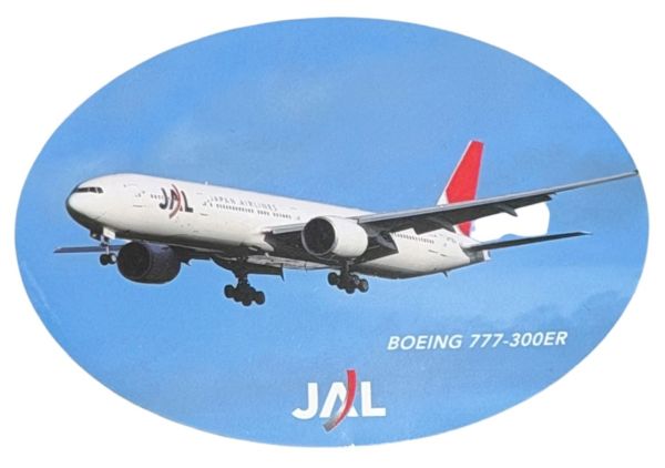 希少 JAL 777-300ER ステッカー 日本航空 ボーイング BOEING STICKER ジャル トリ...