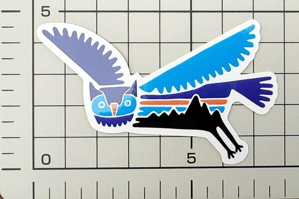 【期間限定ポイント10倍】パタゴニア ステッカー フィッツロイ オウル PATAGONIA FITZROY OWL STICKER 国内版 日本 シール カスタム フクロウ 鳥 梟 動物 デコ 光沢の商品画像 2
