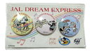 【期間限定ポイント10倍】日本航空 50周年記念 ディズニー 缶バッジ 3個セット JAL 50th DREAM EXPRESS DISNEY ミッキー ミニー...