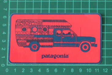 パタゴニア ウォーン ウェア トラック デリア キャンペーン ステッカー 赤 PATAGONIA Worn Wear STICKER 非売品 車 シール デカール メール便 同梱可 即納