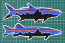 【期間限定ポイント3倍】訳有 パタゴニア ステッカー 3種セット PATAGONIA FISH STICKERS SET フィッツロイ ターポン スヌーク マスキー フィッシュ 魚 シール 新品 2