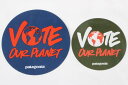 【マニア・コレクター】訳有 希少 非売品 パタゴニア ボウト ステッカー 2種セット PATAGONIA VOTE OUR PLANET STICKERS SET 丸 円 選挙 シール コレクション 新品(4)