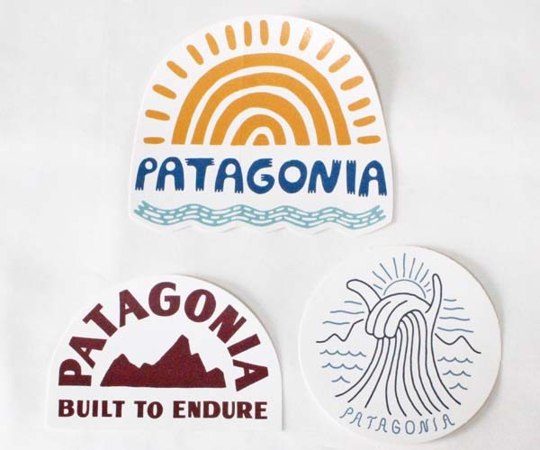 樂天商城 - 訳あり パタゴニア ステッカー 3種セット PATAGONIA STICKERS SET シャカウェーブ ノーダム ジオロジャーズ サーフ シール ネコポス 新品