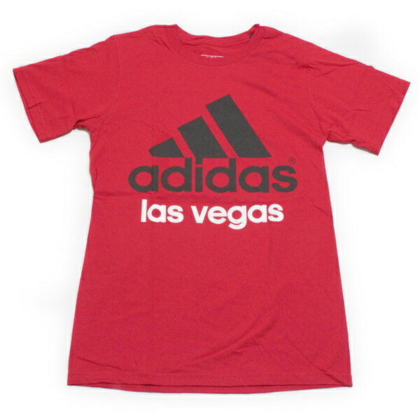 海外買い付け アディダス ラスベガス ティーシャツ 赤 黒 ADIDAS LASVEGAS TEE Tシャツ レッド 新品！