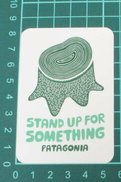 パタゴニア スタンドアップ ステッカー PATAGONIA STAND UP FOR SOMETHING STICKER 光沢 切り株 シール デカール 新品 ネコポス 同梱可