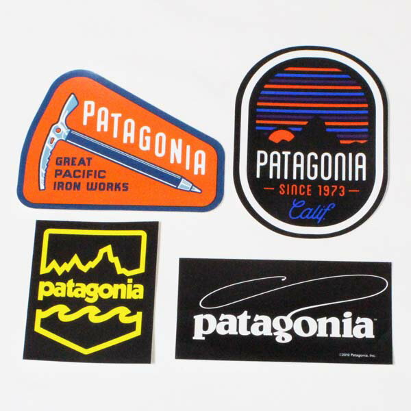 訳あり パタゴニア ステッカー 4種セット PATAGONIA STICKERS SET バッジ ヴェスパー アックスメン フライフィッシング シール ネコポス
