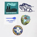 【期間限定ポイント10倍】訳あり パタゴニア ステッカー 5種セット PATAGONIA STICKERS SET キャンペーン LIVESIMPLY ダム バ...