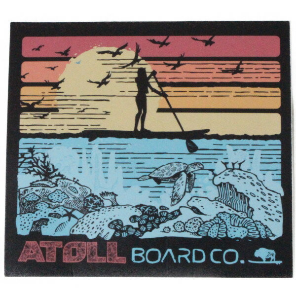 Rakuten - 希少 アトール ボード シャーク ステッカー ATOLL BOARD CO. STICKER 鮫 スタンドアップパドル サーフィン シール インフレータブル デコ