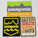 【期間限定ポイント10倍】【マニア・コレクター】訳あり パタゴニア ステッカー 3種セット PATAGONIA STICKERS SET プロビジョンズ バッジ...