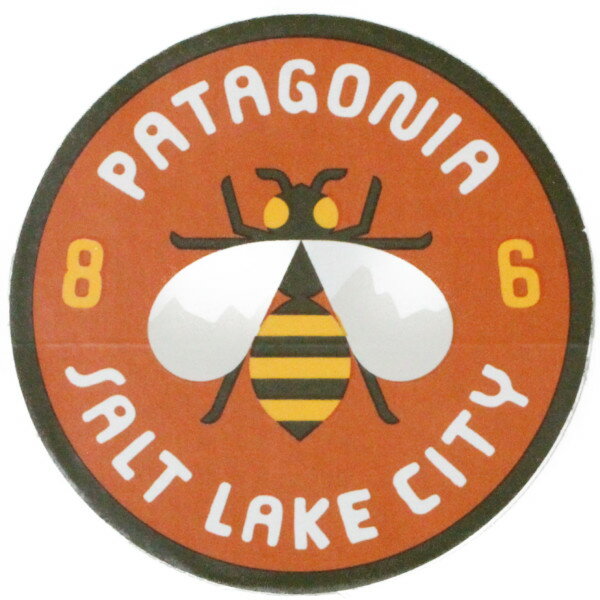 【マニア・コレクター】パタゴニア ステッカー ソルトレイクシティー スペシャル PATAGONIA SALT LAKE CITY 蜂 シール ネコポス アメリカ 店舗限定 非売品 新品