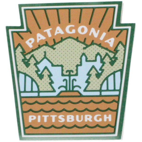 【期間限定ポイント10倍】訳有 パタゴニア ステッカー ピッツバーグ スペシャル PATAGONIA PITTSBURGH PA ペンシルベニア シール ネコポス アメリカ 店舗限定 非売品