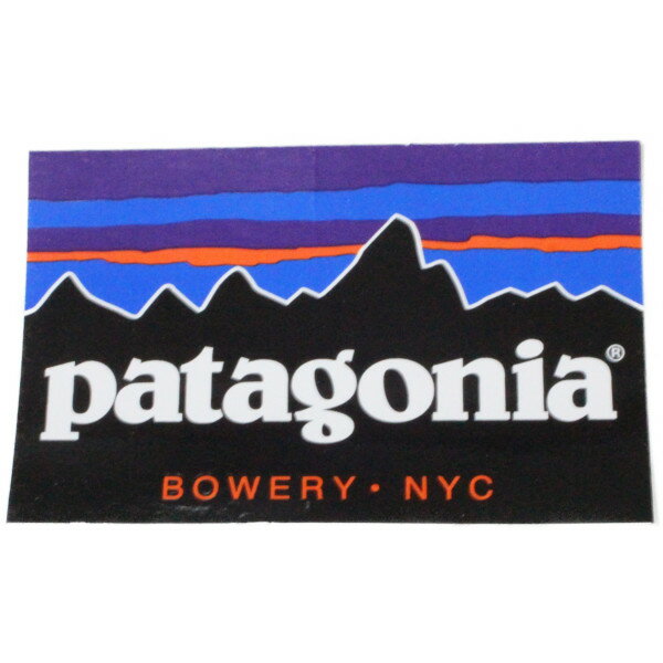 樂天商城 - 訳有 パタゴニア ステッカー バワリー ニューヨーク PATAGONIA BOWERY NYC NEW YORK USA フィッツロイ シール 海外 アメリカ 店舗限定 一列
